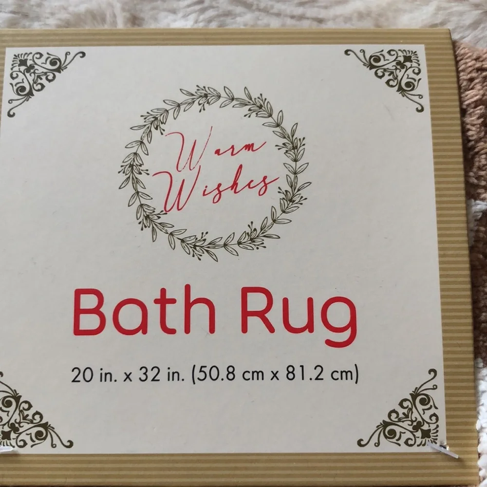 GINGERBREAD Man Holiday Bath Rug Mat